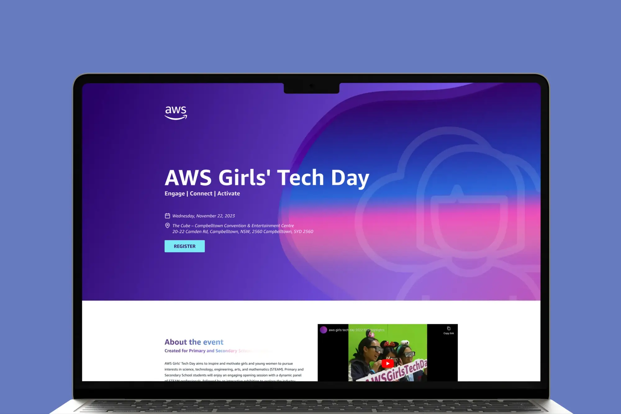 AWS CloudRoom — telas do produto