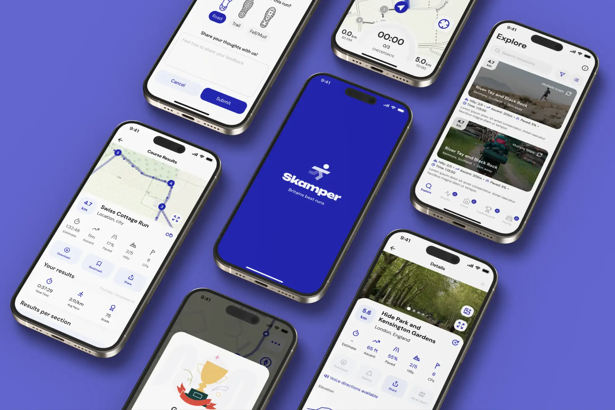 Skamper — telas do produto