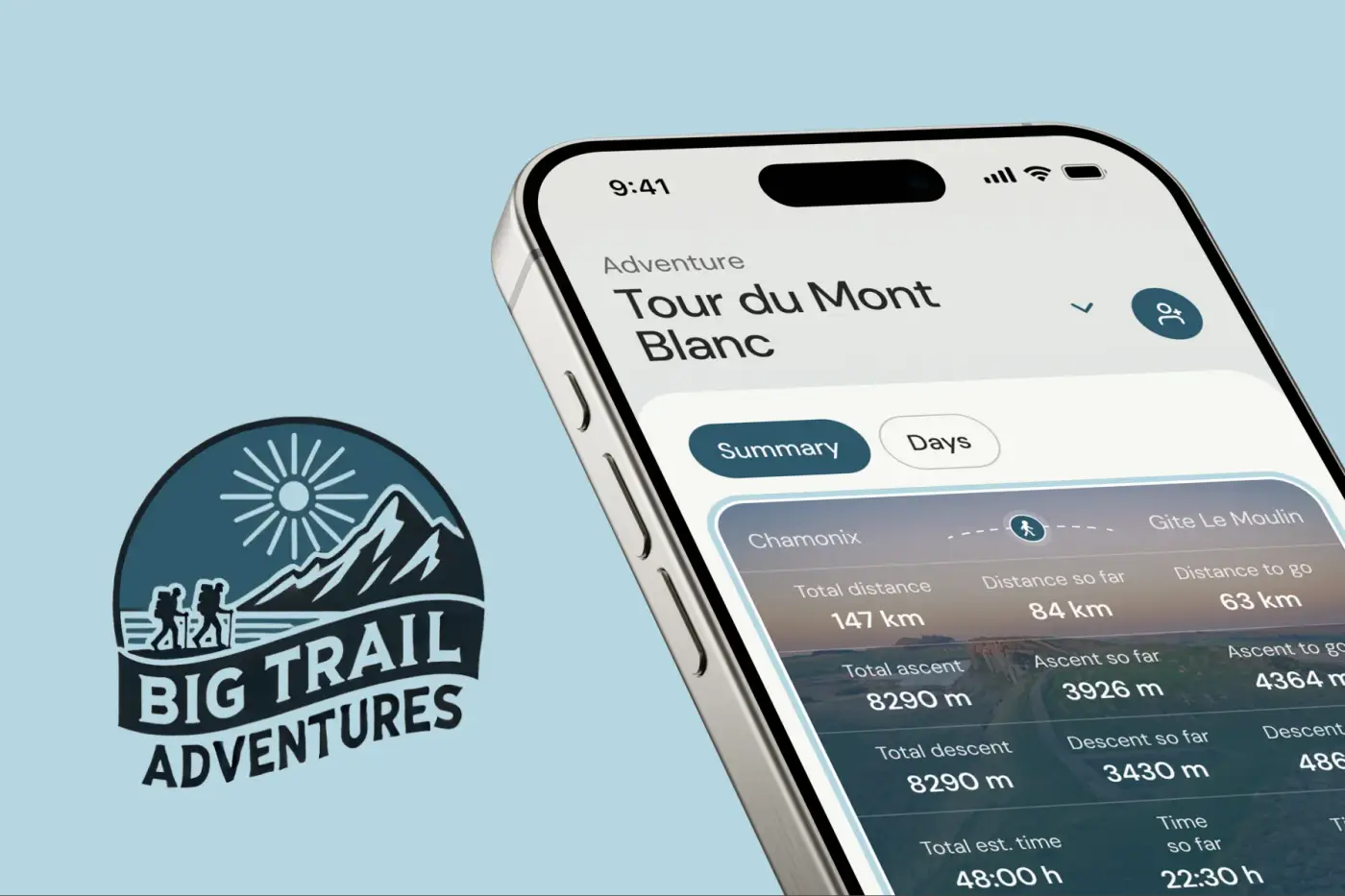 Big Trail Adventures — estudo de caso: Aplicativo mobile