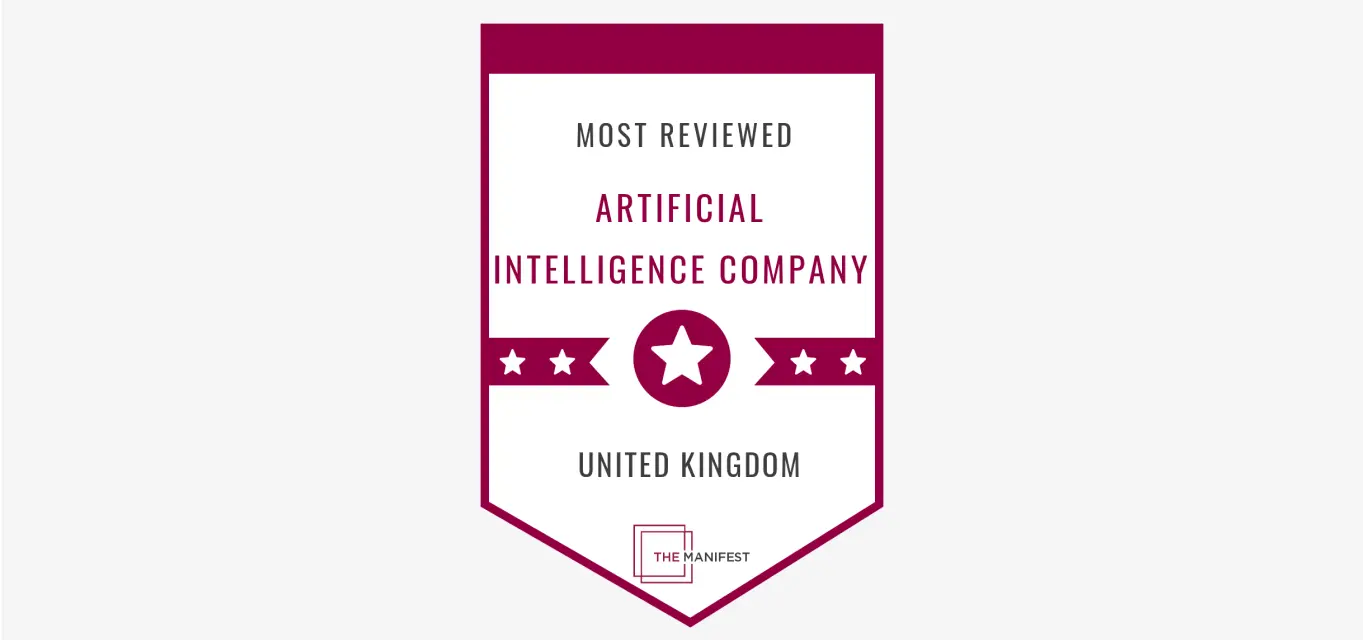 We're a top AI company in the UK cover