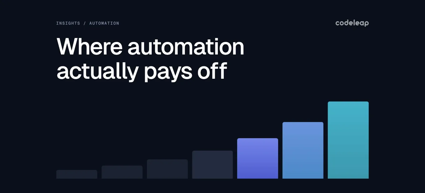 Where automation actually pays off cover