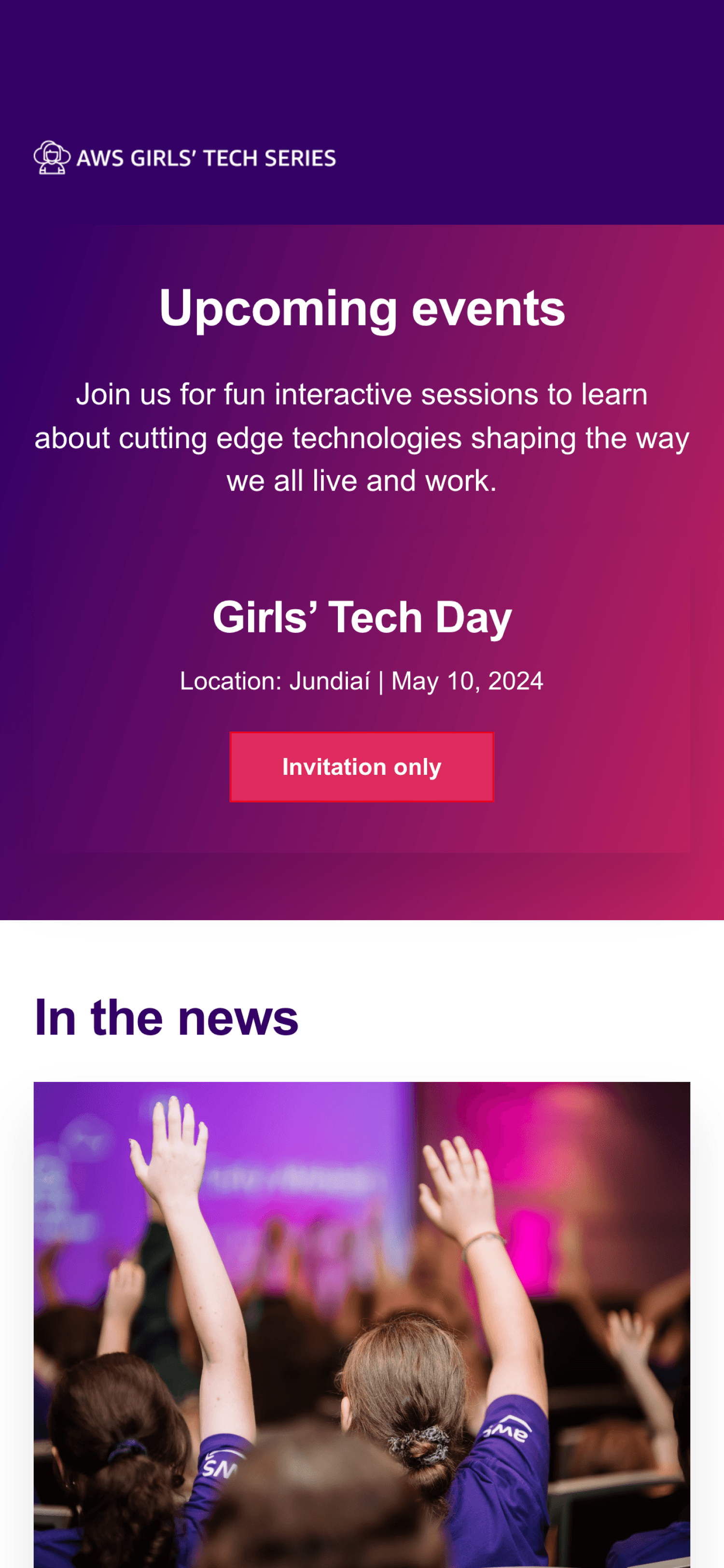 AWS Girls Tech Series  demo 1